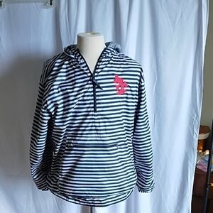 Charles River pullover Chatham Anorak with Mickey Mouse embroidered size XL